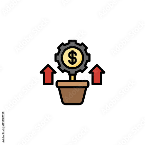 Plant with Coins