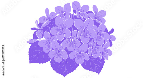 Bunch of light purple violets
