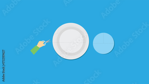 Making crafts from paper plates