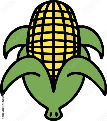 brazilian corn on the cob with leaves