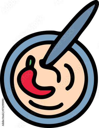brazzilian chili dip in small bowl