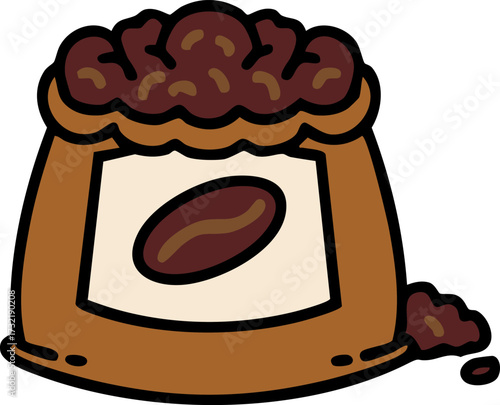 sack of brazilian coffee beans