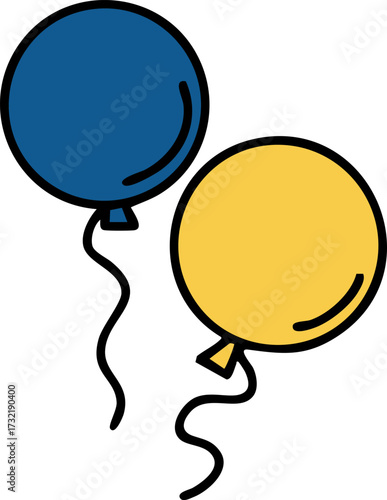 a couple of brazilian carnival balloons