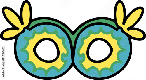 a traditional brazilian carnival mask