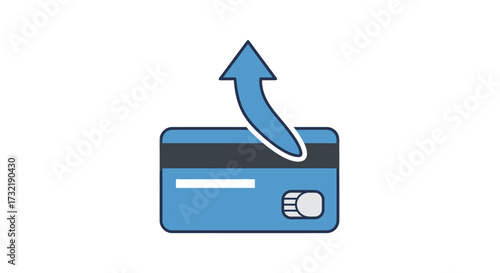 E-commerce concept showcasing debit card usage and fund withdrawal for convenient transactions