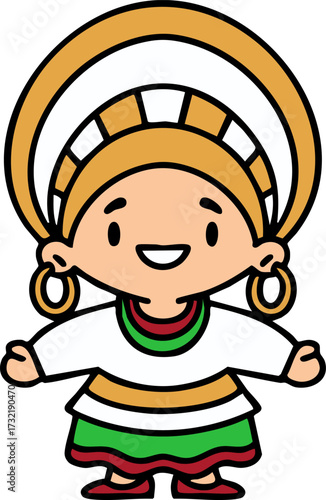 brazilian woman in traditional clothing