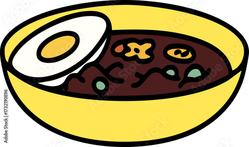 a traditional japanese ramen bowl