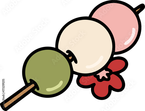 traditional hanami japanese sweet treat