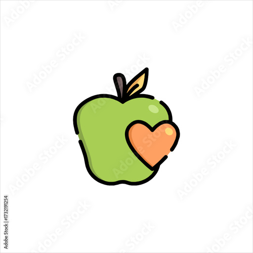 Apple with Heart