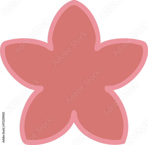a japan style single flower design