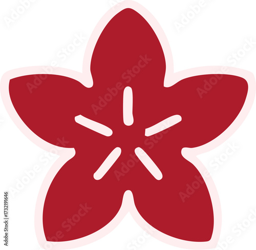 simple japan style flower design