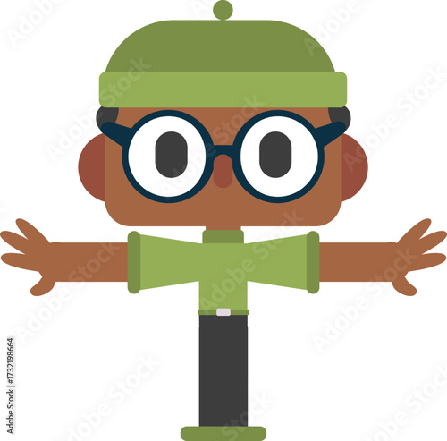character vector illustration for animation purposes