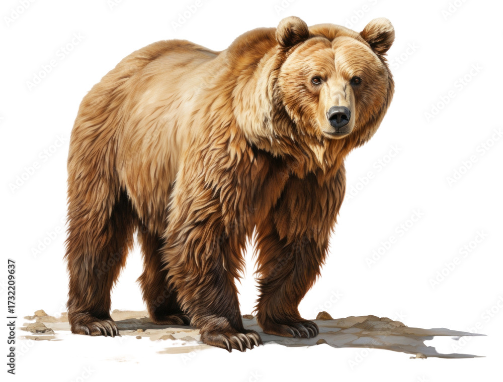 Fototapeta premium PNG Bear bear wildlife mammal.