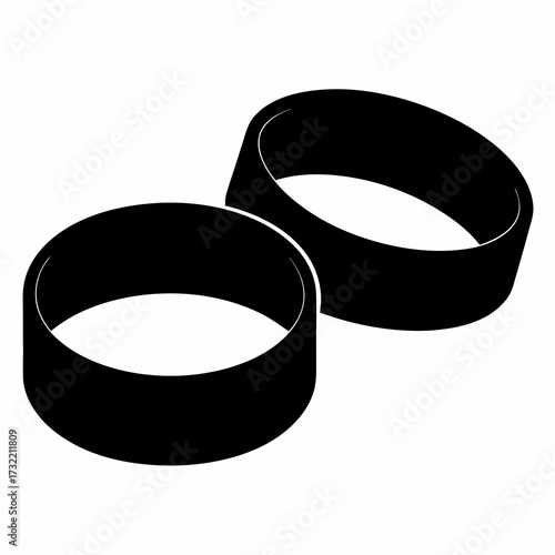 Two black torus rings are shown overlapping in a simple graphic