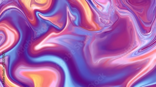 Abstract swirling pattern of vibrant purple, pink, blue, and orange colors creating a mesmerizing fluid art effect.