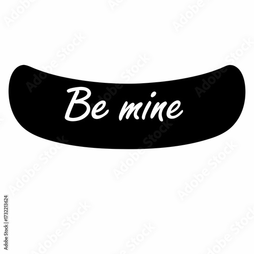 Simple black and white declaration of love with romantic message displayed boldly