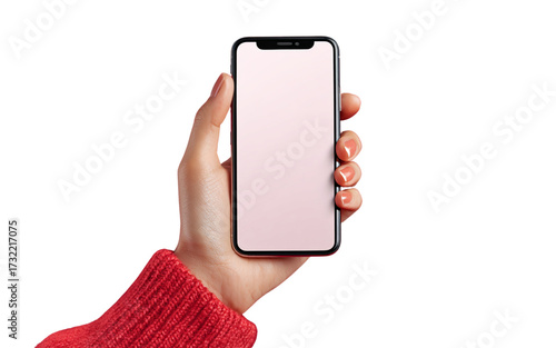 hand holding smart phone