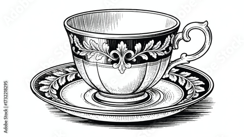 cup of coffee with saucer