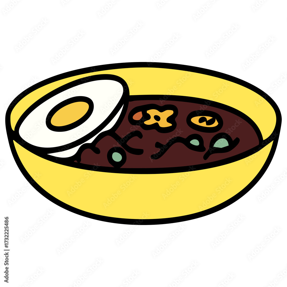 Fototapeta premium a traditional japanese ramen bowl