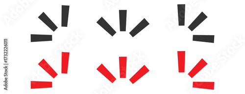 Directional Down Arrows or Burst Lines, Abstract Design Elements