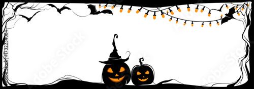 Frame with Jack-o-lantern