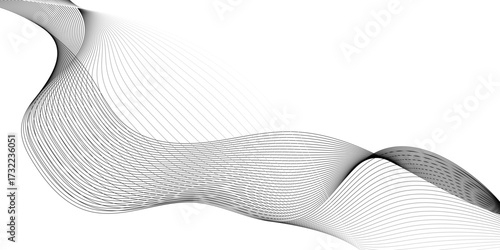 Modern abstract glowing wave background, abstract flowing waves of light gray and white mesh creating a soft and elegant, abstract wave background vector illustration.