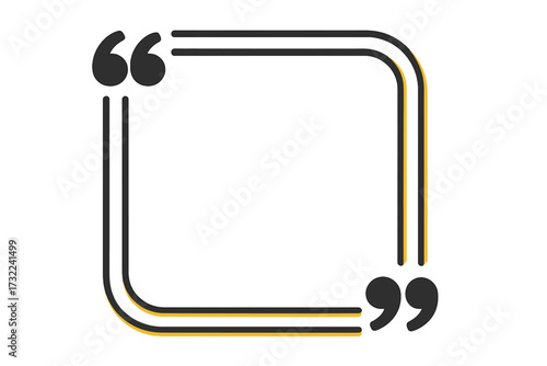 Elegant Quotation Mark Symbol Expressing Ideas Dialogue and Communication Isolated on Transparent Background