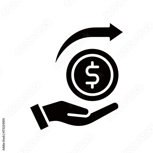 Expense glyph icon