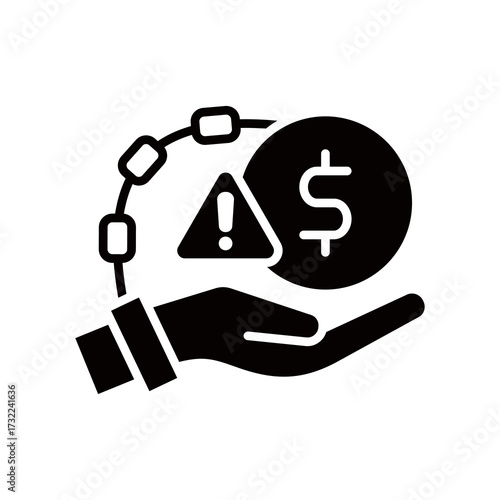 Debt glyph icon