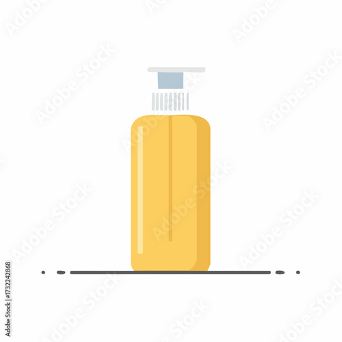 Yellow Soap Dispenser Illustration