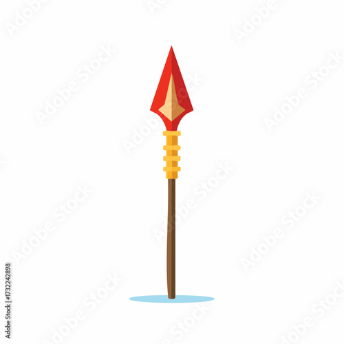 Ancient Spear Illustration Vector Graphic for Design Elements