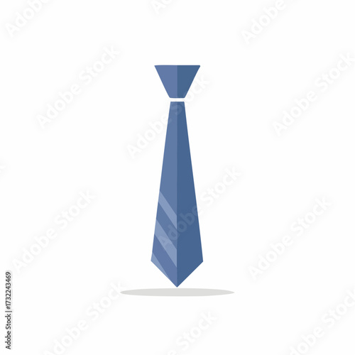 Striped Necktie Fashion Accessory Minimalist Business Attire Formalwear Icon