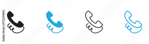 Connect with clarity using these versatile phone icons. Ideal for websites, apps, or print, they ensure your audience can easily reach you for support or information.