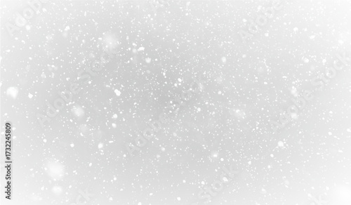 Winter snowflake background PNG with matte falling particles wide angle view for festive digital projects and designs