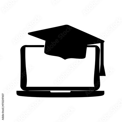 Online Education and Graduation Symbolizing the Digital Era of Learning and Achievement