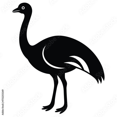 emu  vector icon on white background