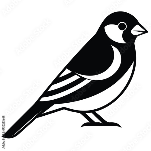 goldfinch vector icon on white background