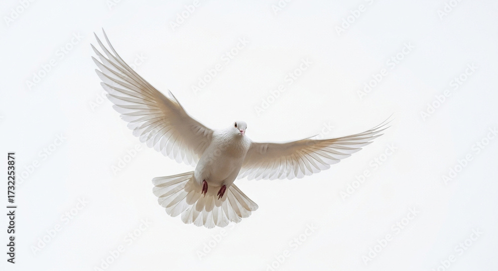 Fototapeta premium white dove flying