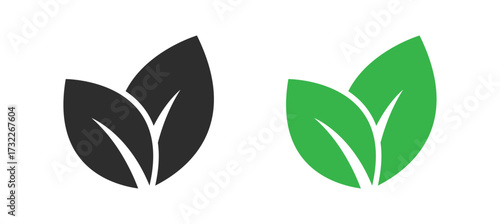 Leaf icon representing nature, sustainability, or eco-friendly concepts, commonly used for environmental, green initiatives, or organic-related services