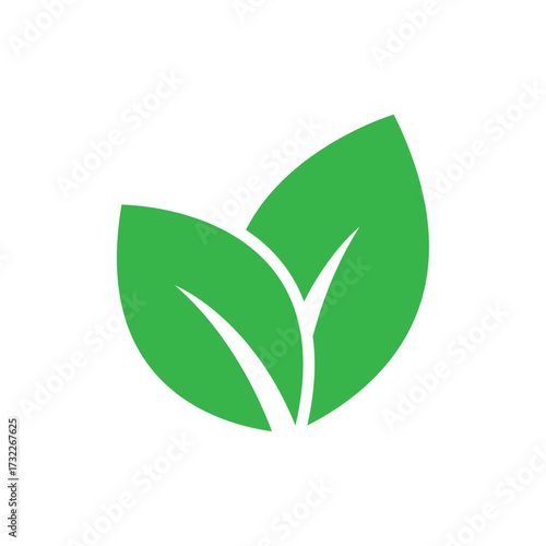 Leaf icon representing nature, sustainability, or eco-friendly concepts, commonly used for environmental, green initiatives, or organic-related services