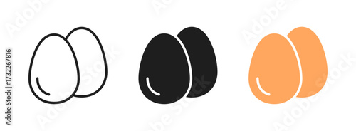Egg icon representing food, cooking, or nature, often used in applications related to food industry, nutrition, or agriculture