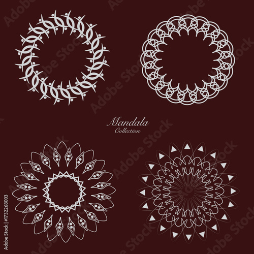 Luxury ornamental mandala design vector illustration