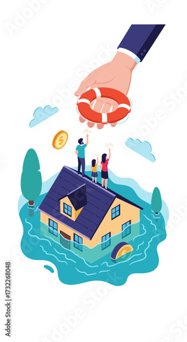 Ensuring financial security and protecting your home from flooding with comprehensive insurance policies and emergency aid.