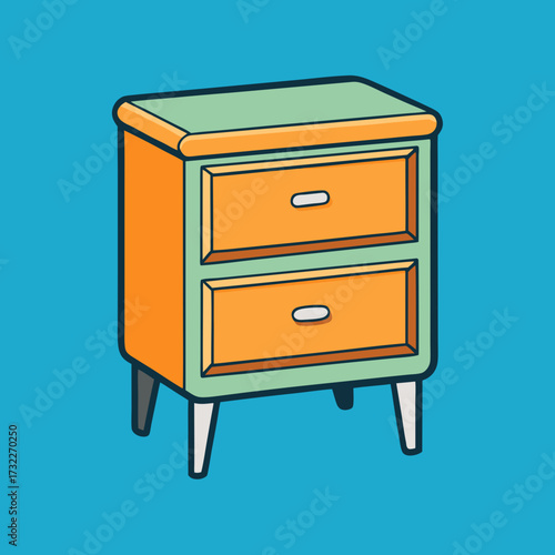 chest of drawers isolated