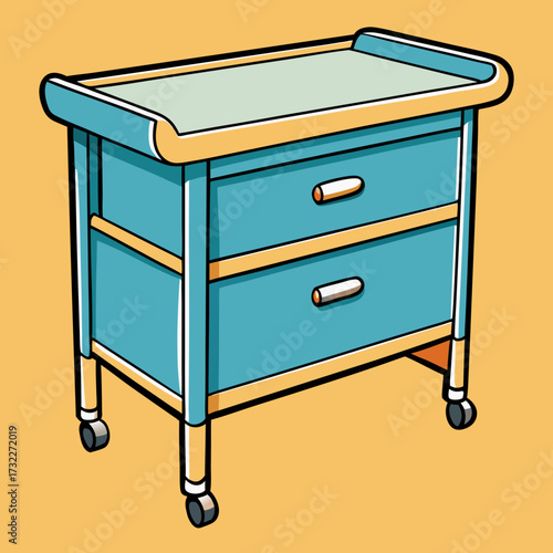 vector illustration of office furniture