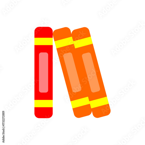 Colorful books illustration