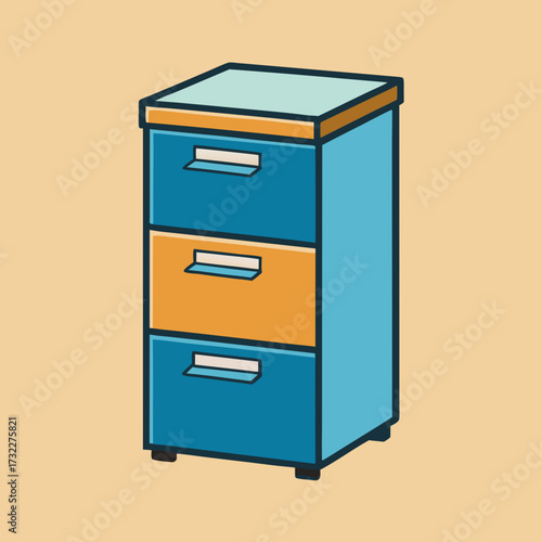 file cabinet with folders