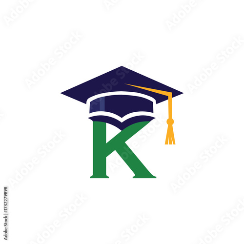 Letter K Education Logo Design