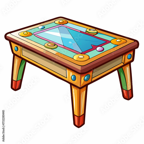 billiard table isolated on white background