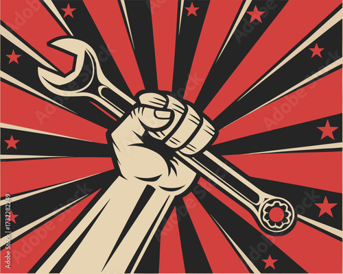 "Honoring Workers Day with Respect, Rights and Recognition" Art